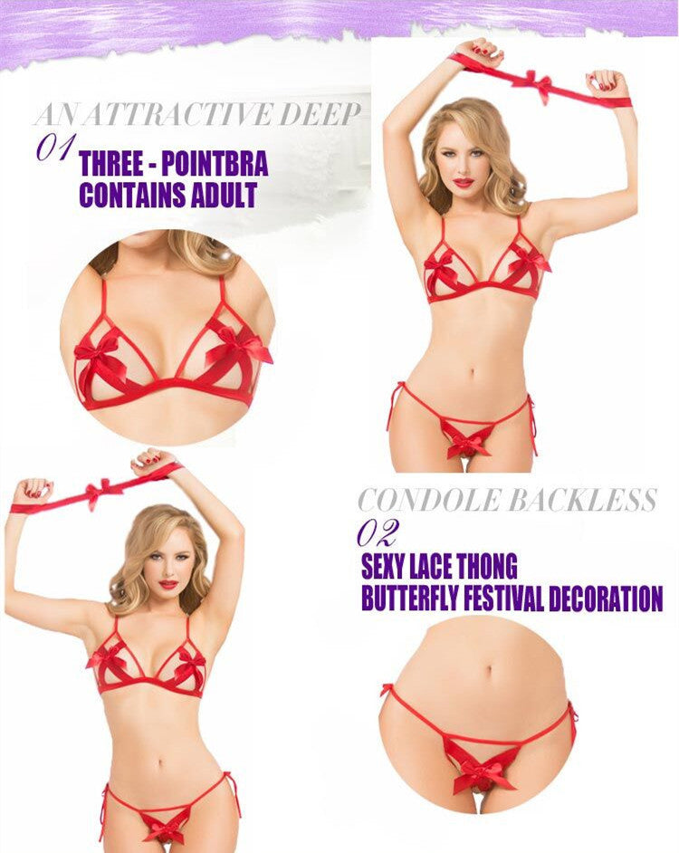 Red Bow Sexy lingerie